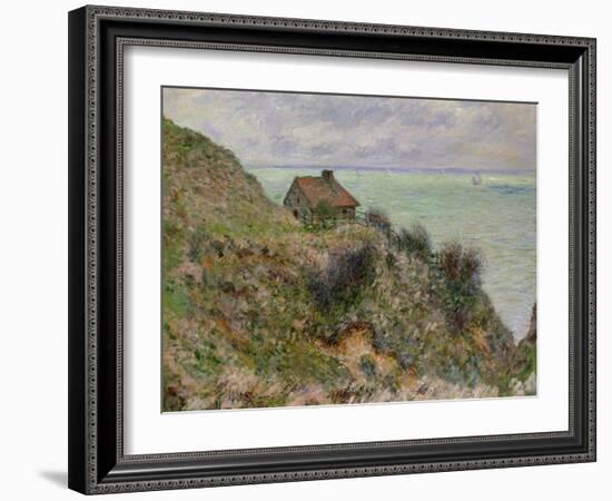 The Customs Officers' Hut at Pourville, 1882-Claude Monet-Framed Giclee Print