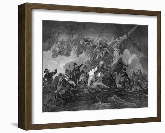 The Cutting Out of the Corvette La Chevrette, 21 July 1801-J Rogers-Framed Giclee Print