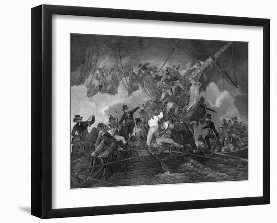 The Cutting Out of the Corvette La Chevrette, 21 July 1801-J Rogers-Framed Giclee Print