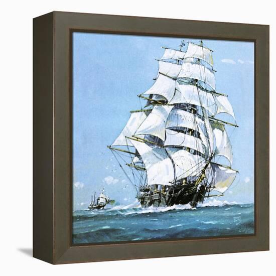 The Cutty Sark-John S. Smith-Framed Premier Image Canvas