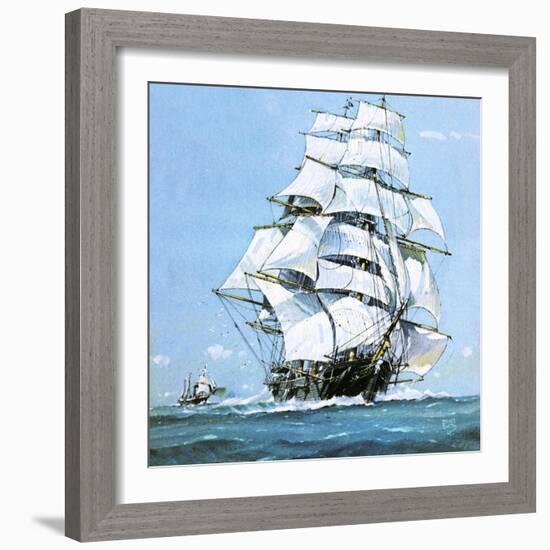 The Cutty Sark-John S. Smith-Framed Giclee Print