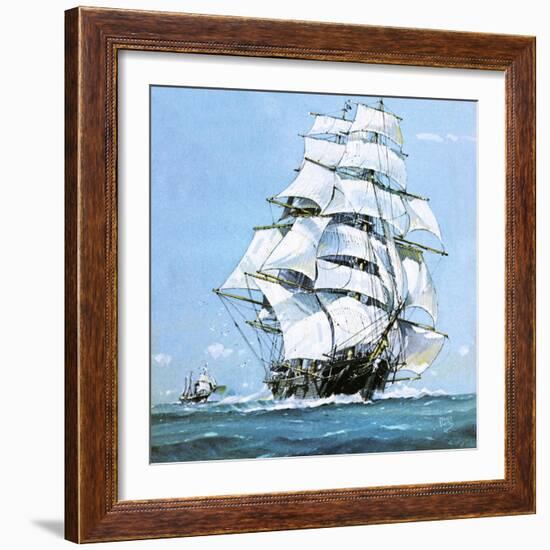 The Cutty Sark-John S. Smith-Framed Giclee Print