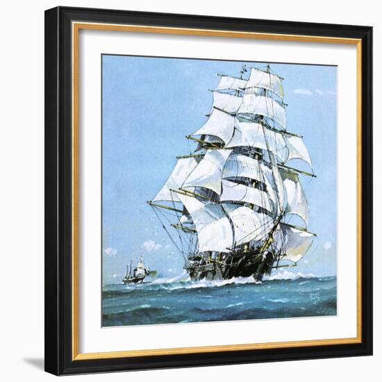 The Cutty Sark-John S. Smith-Framed Giclee Print