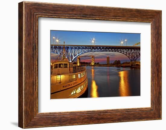 The Cuyahoga River in Cleveland, Ohio, USA-Joe Restuccia III-Framed Photographic Print