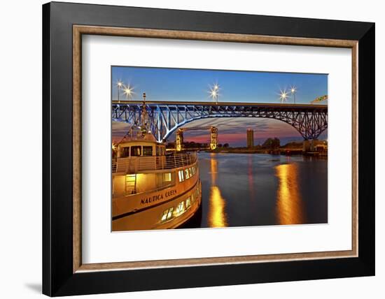 The Cuyahoga River in Cleveland, Ohio, USA-Joe Restuccia III-Framed Photographic Print