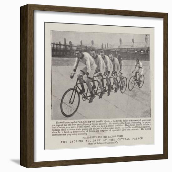 The Cycling Accident at the Crystal Palace-null-Framed Giclee Print