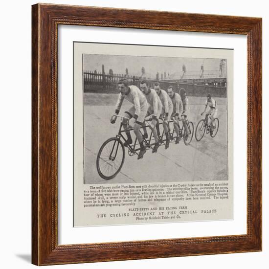 The Cycling Accident at the Crystal Palace-null-Framed Giclee Print