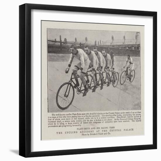 The Cycling Accident at the Crystal Palace-null-Framed Giclee Print