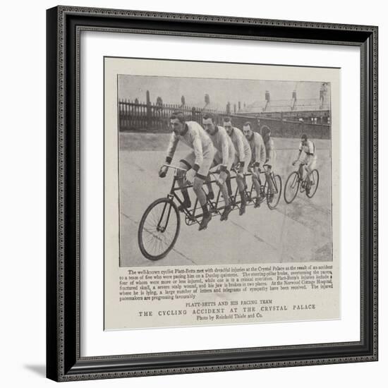 The Cycling Accident at the Crystal Palace-null-Framed Giclee Print