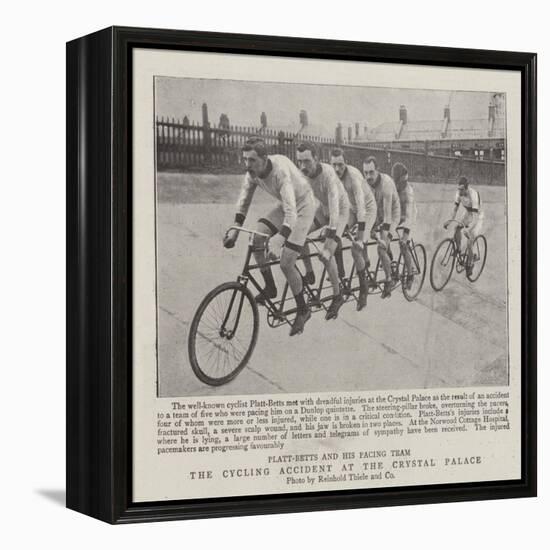 The Cycling Accident at the Crystal Palace-null-Framed Premier Image Canvas