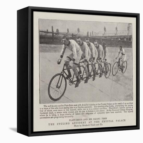 The Cycling Accident at the Crystal Palace-null-Framed Premier Image Canvas