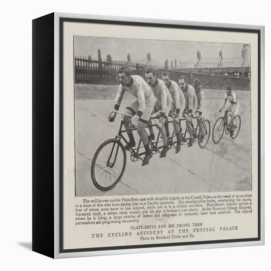 The Cycling Accident at the Crystal Palace-null-Framed Premier Image Canvas