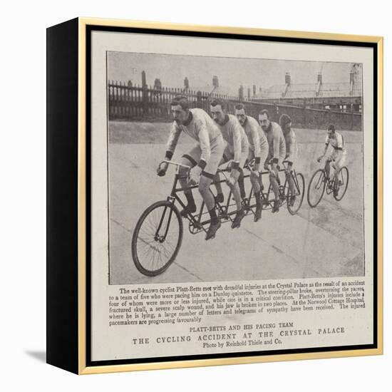 The Cycling Accident at the Crystal Palace-null-Framed Premier Image Canvas