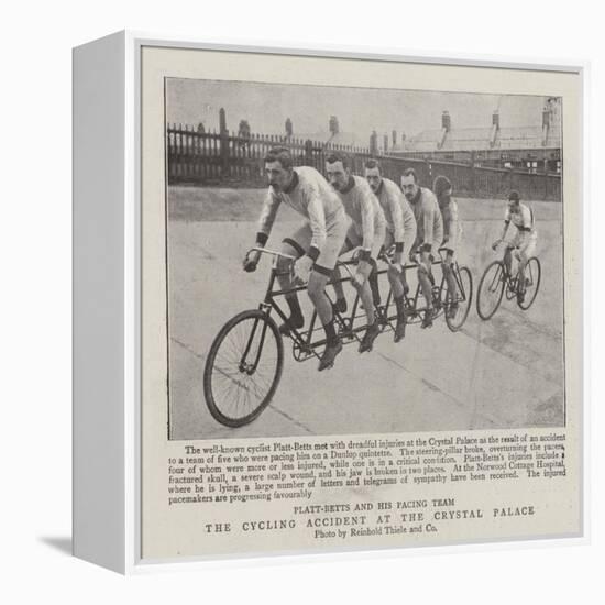 The Cycling Accident at the Crystal Palace-null-Framed Premier Image Canvas