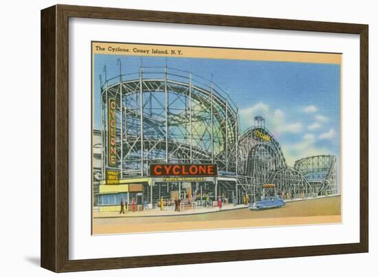 The Cyclone, Coney Island, C.1946-null-Framed Giclee Print