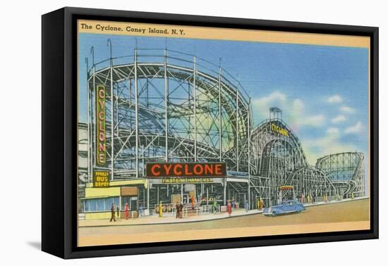 The Cyclone, Coney Island, C.1946-null-Framed Premier Image Canvas