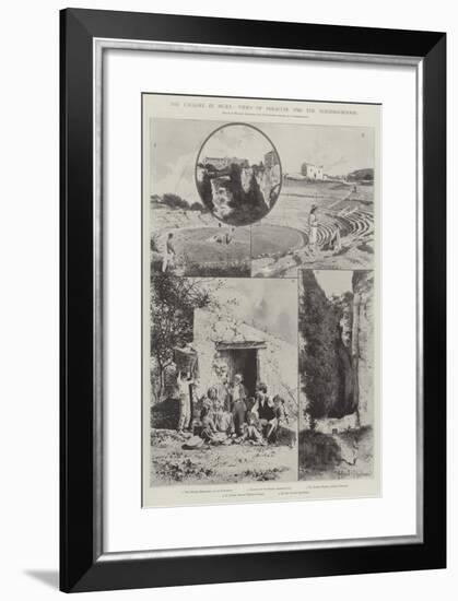 The Cyclone in Sicily, Views of Syracuse and the Neighbourhood-Joseph Holland Tringham-Framed Giclee Print