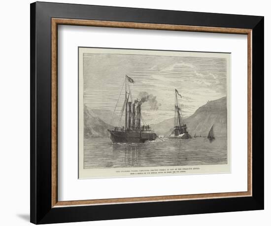 The Cylinder Vessel Cleopatra Leaving Ferrol in Tow of the Steam-Tug Anglia-null-Framed Giclee Print