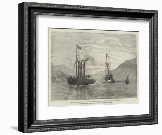 The Cylinder Vessel Cleopatra Leaving Ferrol in Tow of the Steam-Tug Anglia-null-Framed Giclee Print