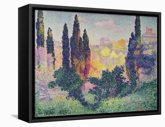 The Cypresses at Cagnes, 1908-Henri Edmond Cross-Framed Premier Image Canvas