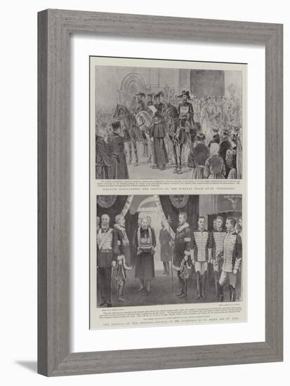 The Czar's Funeral in St Petersburg-Arthur Hopkins-Framed Giclee Print