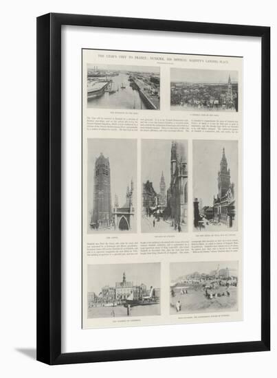 The Czar's Visit to France, Dunkirk, His Imperial Majesty's Landing-Place-null-Framed Giclee Print