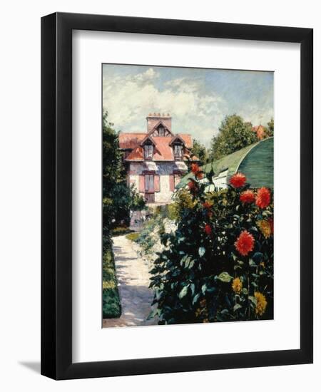 The Dahlias, Garden at Petit Gennevilliers, 1893-Gustave Caillebotte-Framed Giclee Print