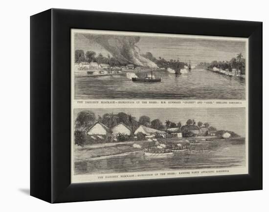 The Dahomey Blockade, Expedition Up the Niger-null-Framed Premier Image Canvas