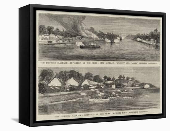 The Dahomey Blockade, Expedition Up the Niger-null-Framed Premier Image Canvas