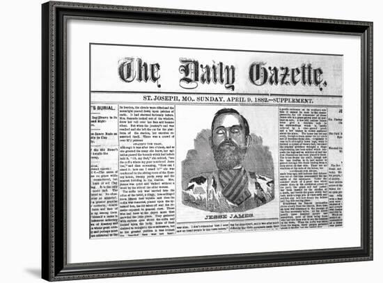 The Daily Gazette-Jessie James-null-Framed Art Print