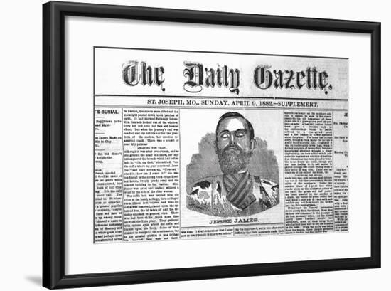 The Daily Gazette-Jessie James-null-Framed Art Print