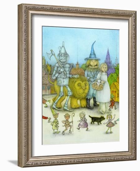 The Dainty China Country, 2002 (w/c paint, ink, coloured pencil & graphite on art board)-Wayne Anderson-Framed Giclee Print