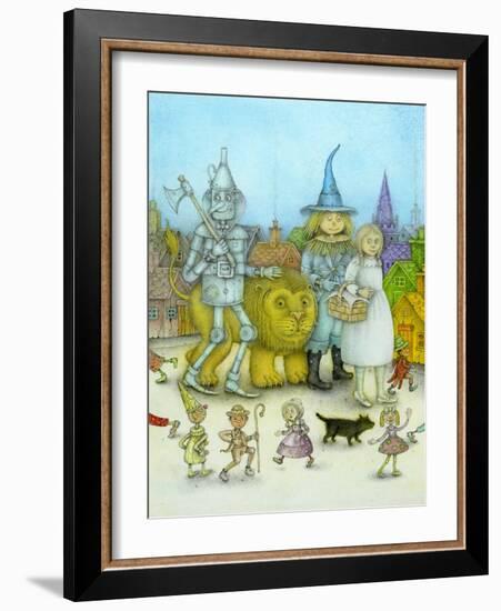 The Dainty China Country, 2002 (w/c paint, ink, coloured pencil & graphite on art board)-Wayne Anderson-Framed Giclee Print