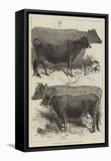 The Dairy Show at the Agricultural Hall, Prize Cows-Harrison William Weir-Framed Premier Image Canvas