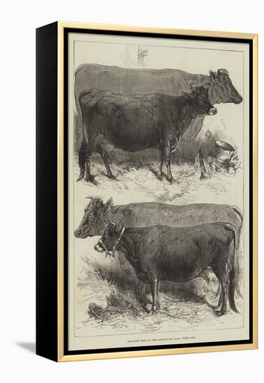 The Dairy Show at the Agricultural Hall, Prize Cows-Harrison William Weir-Framed Premier Image Canvas