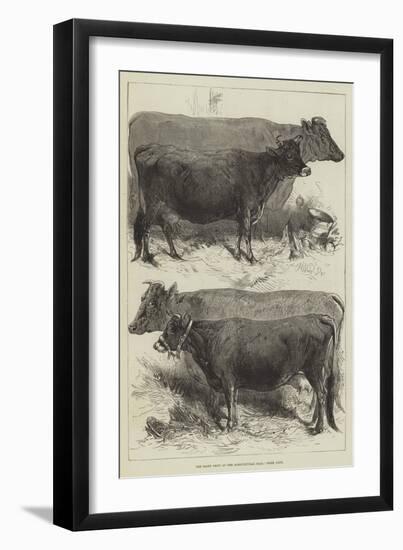 The Dairy Show at the Agricultural Hall, Prize Cows-Harrison William Weir-Framed Giclee Print