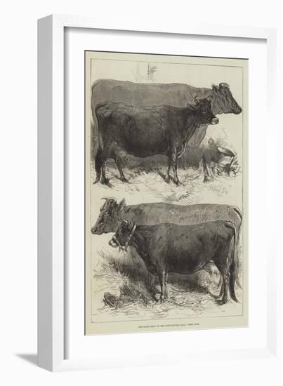 The Dairy Show at the Agricultural Hall, Prize Cows-Harrison William Weir-Framed Giclee Print