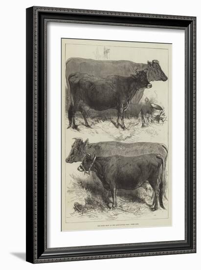 The Dairy Show at the Agricultural Hall, Prize Cows-Harrison William Weir-Framed Giclee Print