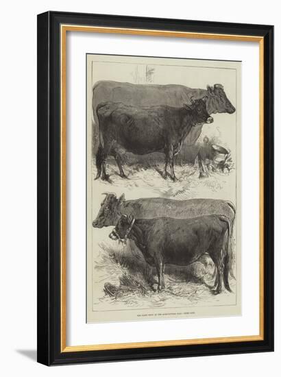 The Dairy Show at the Agricultural Hall, Prize Cows-Harrison William Weir-Framed Giclee Print