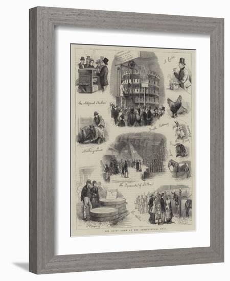 The Dairy Show at the Agricultural Hall-null-Framed Giclee Print