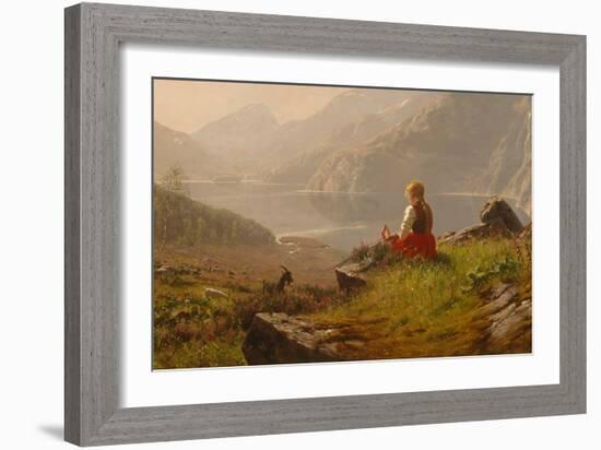 The Dairymaids Sunday-Hans Andreas Dahl-Framed Giclee Print