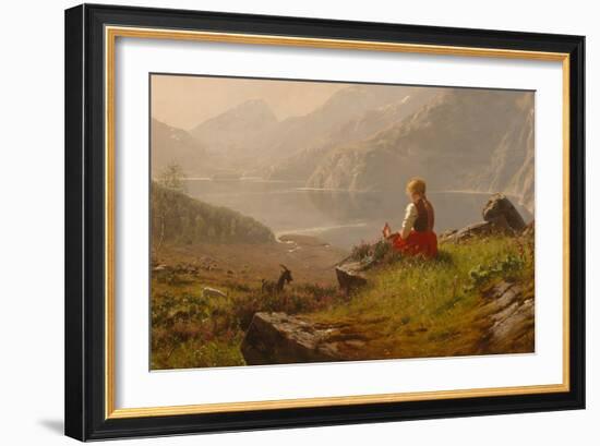 The Dairymaids Sunday-Hans Andreas Dahl-Framed Giclee Print