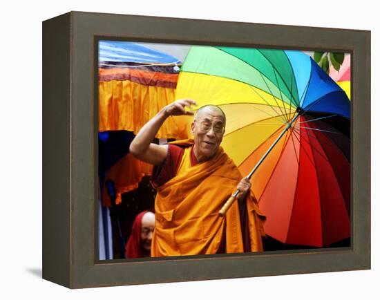 The Dalai Lama-null-Framed Premier Image Canvas