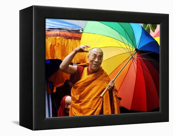 The Dalai Lama-null-Framed Premier Image Canvas