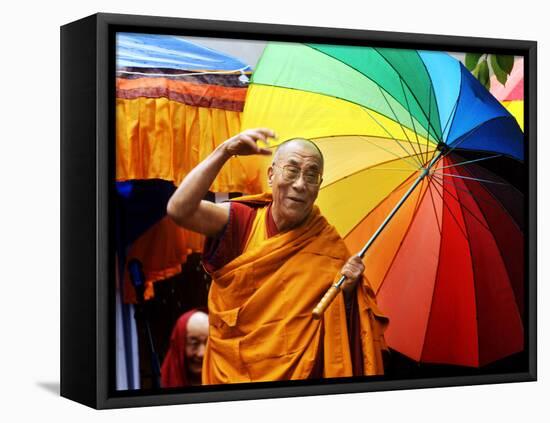 The Dalai Lama-null-Framed Premier Image Canvas