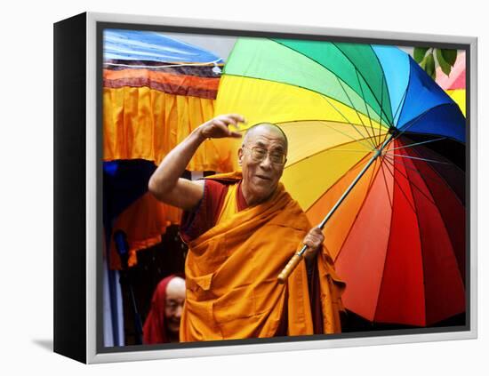 The Dalai Lama-null-Framed Premier Image Canvas