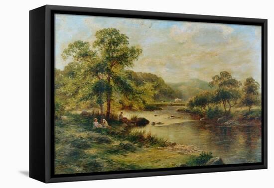 The Dales of Derbyshire, 1891-George Vicat Cole-Framed Premier Image Canvas