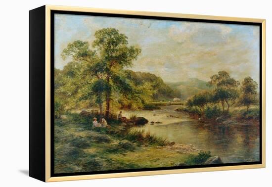 The Dales of Derbyshire, 1891-George Vicat Cole-Framed Premier Image Canvas