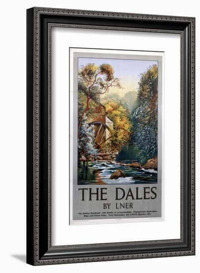 The Dales Watermill-null-Framed Art Print