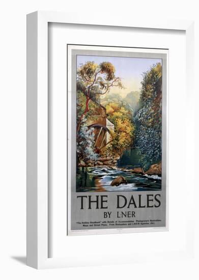 The Dales Watermill-null-Framed Art Print